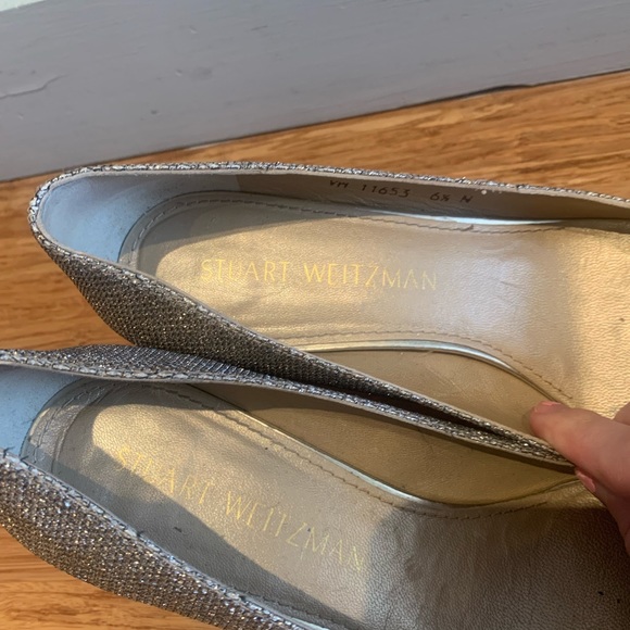 Stuart Weitzman Glitter Square Toe - Picture 4 of 7
